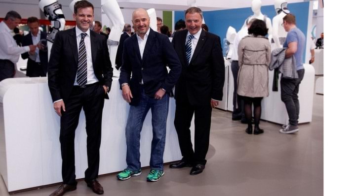 Frank Bömers, Christian Neureuther und Norbert Aumann auf der OTWorld 2016